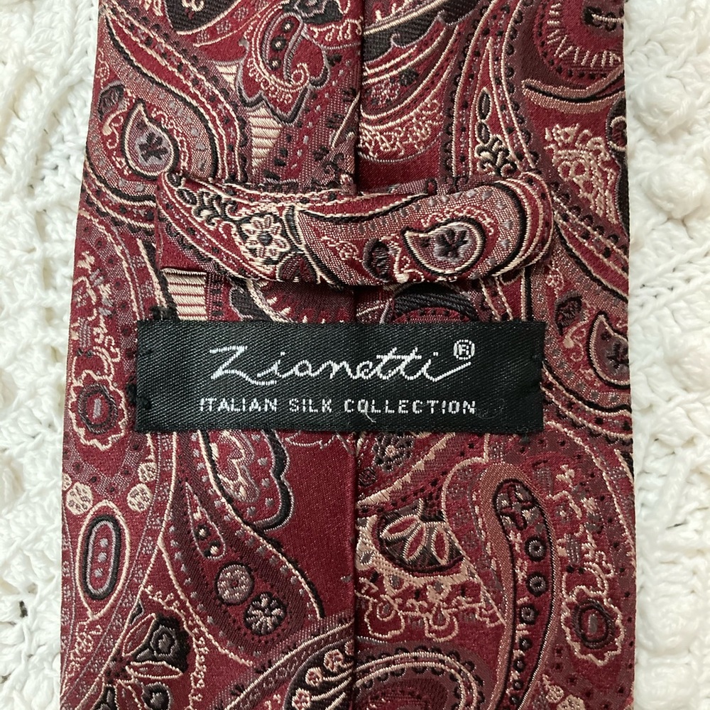 Zianetti 100% Silk Tie Excellent Condition!